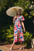 Liran Floral Maray Smocked Midi Dress