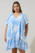 Afina Floral Seruma Mini Dress Curve