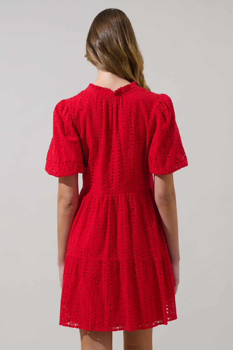 Eva Eyelet Babydoll Dress main image 0