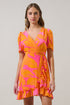 Mexia Floral Daisie Wrap Mini Dress