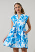Darien Floral Kass Ruffle Mini Dress
