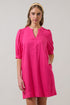 Ayline Linen Shift Mini Dress