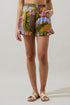 Lilburn Tropics Daniela Ruffle High Waisted Shorts
