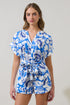 Ronan Floral Miah Split Neck Blouse