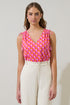 Paden Abstract Sallis Sleeveless Top
