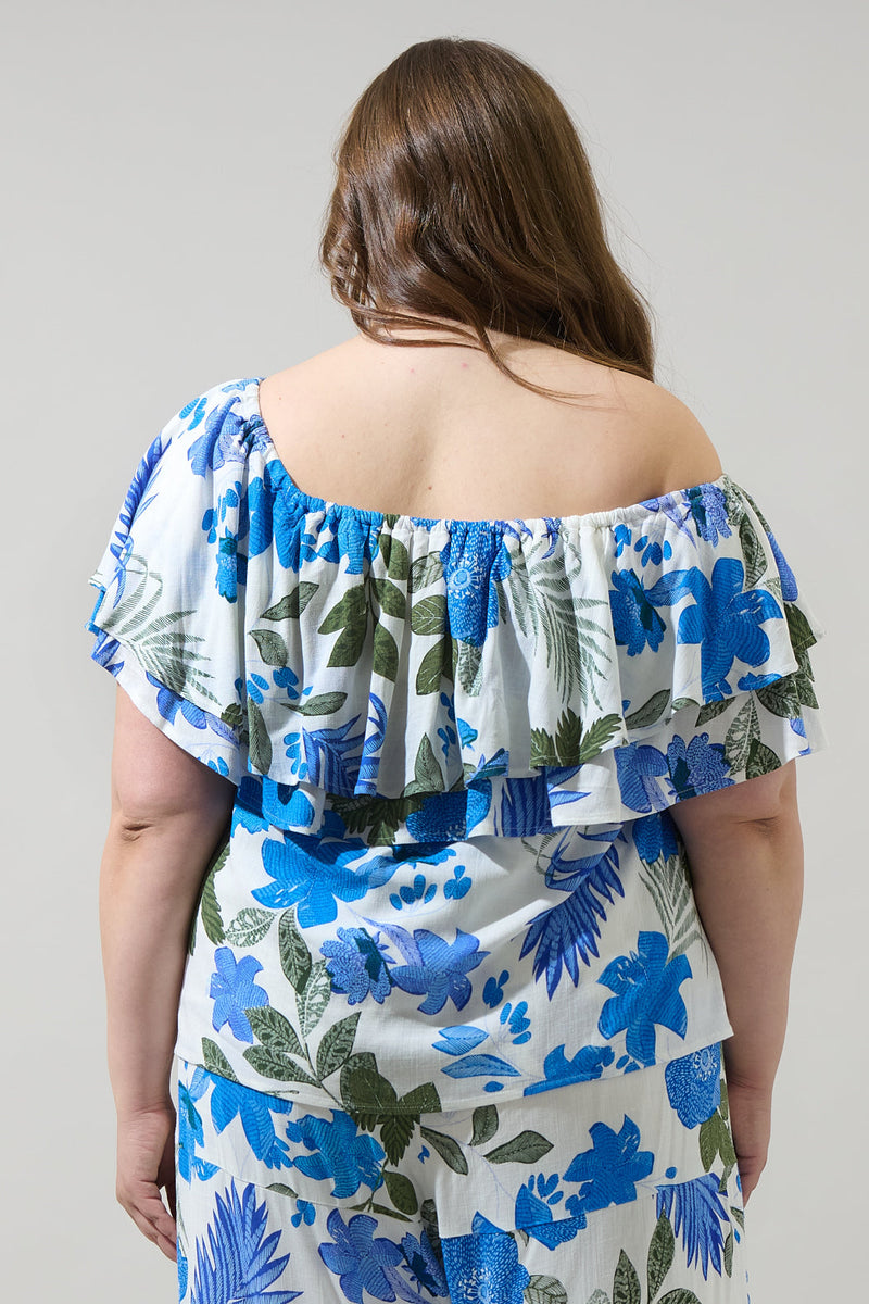 Zurie Floral Talisy Off Shoulder Top Curve – Sugarlips