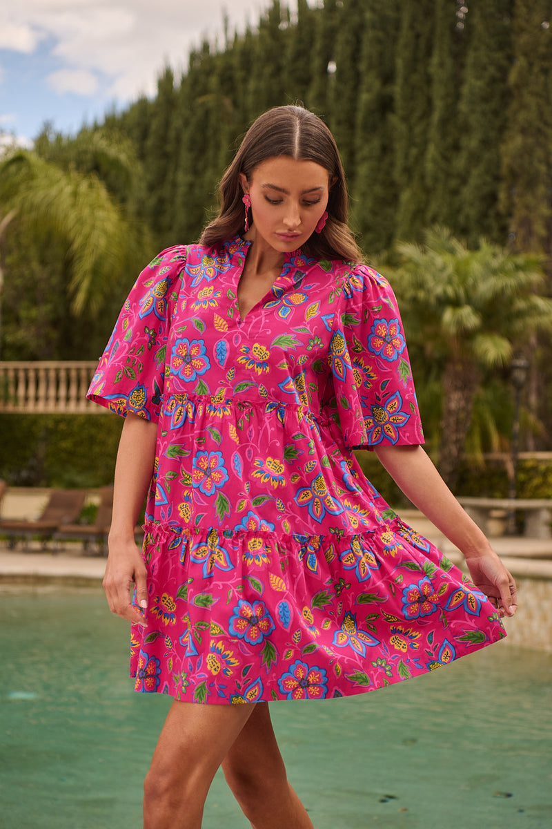中古 25-26 リブ スウィートフィッシュ 162 LIB SWEETFISH Signy Floral Dixie Split Neck Shift Dress – Sugarlips