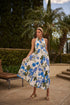 Zurie Floral Niam Smocked Midi Dress