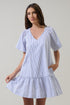 Zaria Stripe Ashby Shift Mini Dress