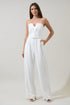 Marietta Strapless Pleated Jumpsuit