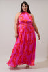 Lailah Floral Landy Halter Maxi Dress Curve