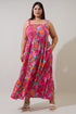 Himera Floral Kells Smocked Maxi Dress Curve