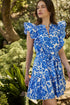 Magee Floral Ruffle Mini Dress