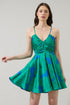 Morgany Floral Cerese Flare Mini Dress