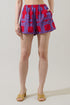 Rory Abstract Clermont Sugarbag Linen Shorts