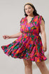 Beal Tropical Toledo Tiered Mini Dress Curve