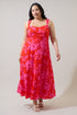 Darline Floral Bary Smocked Maxi Dress Curve