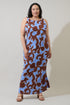 Briley Abstract Mizie Open Back Maxi Dress Curve
