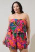 Beal Tropical Strapless Romper Curve