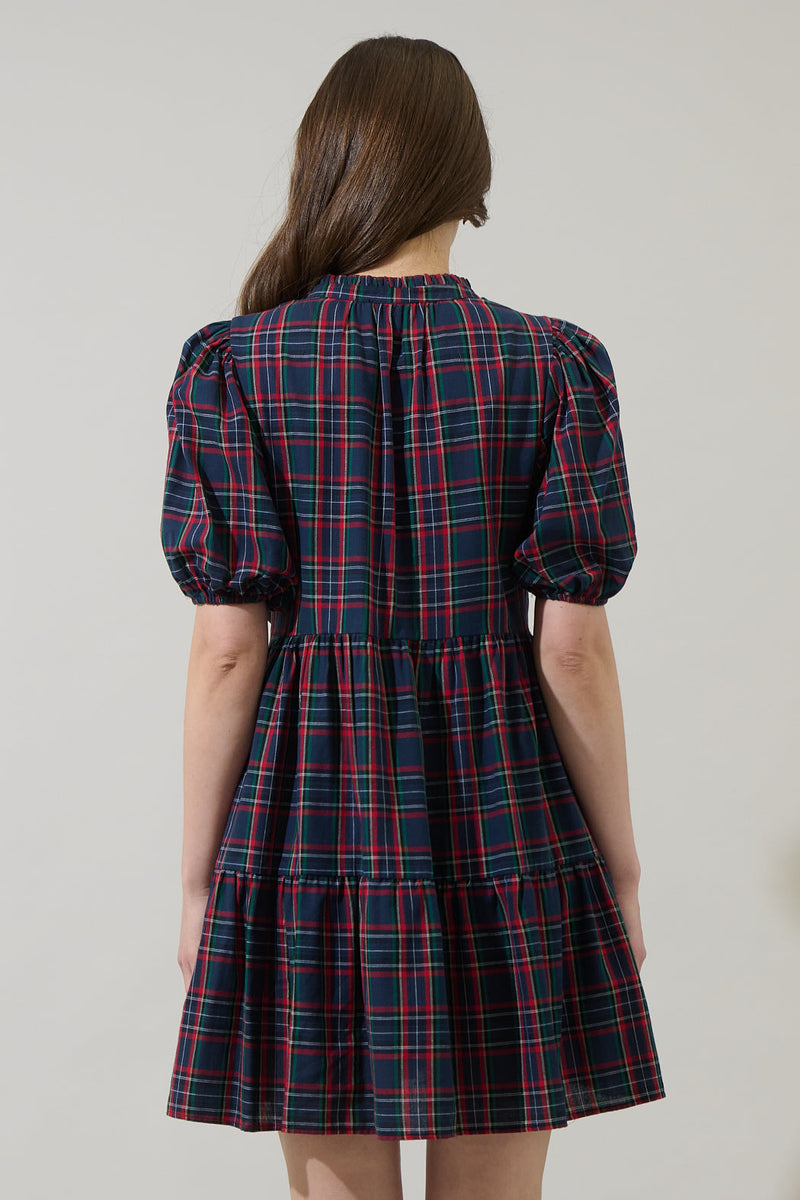 Hudson Plaid Babydoll Mini main image 1