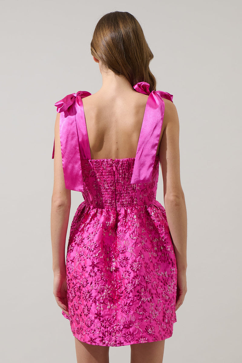 Harrington Jacquard Nidia Mini Dress – Sugarlips
