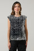 Silvy Sequin Sleeveless Blouse