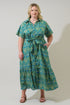 Nyra Paisley Valery Button Down Maxi Dress Curve