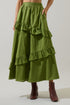 Himan Ruffle Midi Skirt
