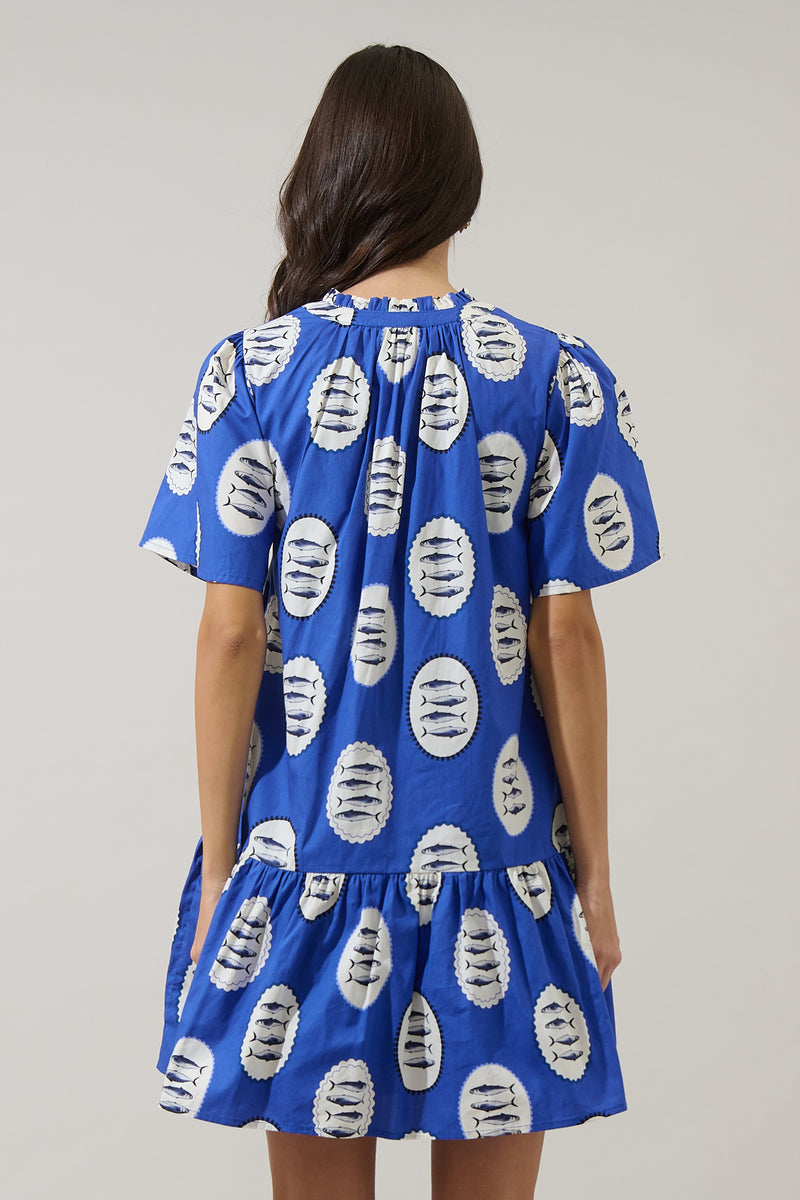 Sardine Sea Azari Shift Mini Dress – Sugarlips