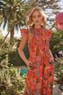 Idalia Floral Smocked Midi Dress