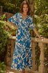 Iva Floral Pismo Button Down Flutter Maxi Dress