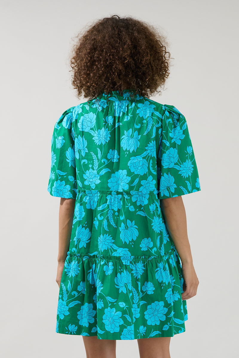 Waterlilly Floral Dixie Split Neck Shift Dress – Sugarlips