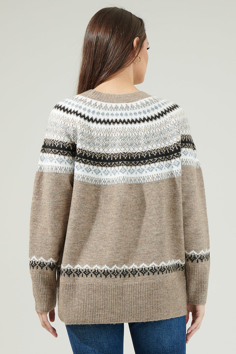 McNeal Fair Isle Crewneck Sweater – Sugarlips