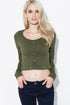 Rib Knit Long Sleeve Top