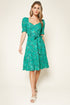 Tahanni Floral Print Midi Dress