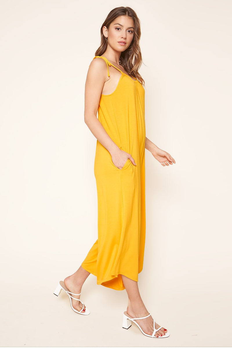 Florence Flowy Sleeveless Jersey Knit Jumpsuit – Sugarlips Florence Flowy Sleeveless Jersey Knit Jumpsuit – Sugarlips