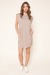 London Muscle Tee Cotton Knit Mini Dress