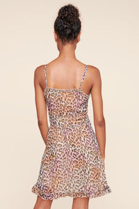 Marcella Electric Cheetah Mini Dress