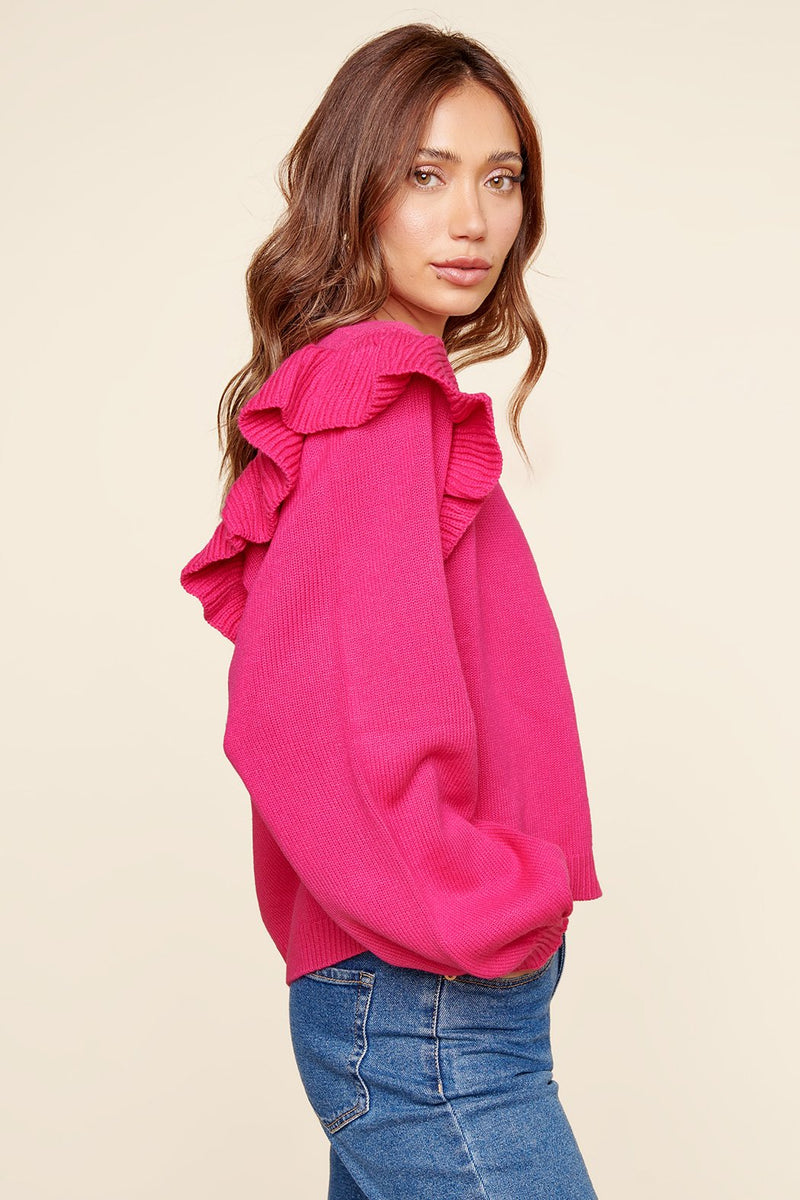 BIRTHDAY BASH♡FRILL SLEEVE CARDIGAN Twinkle Cardi | Free People
