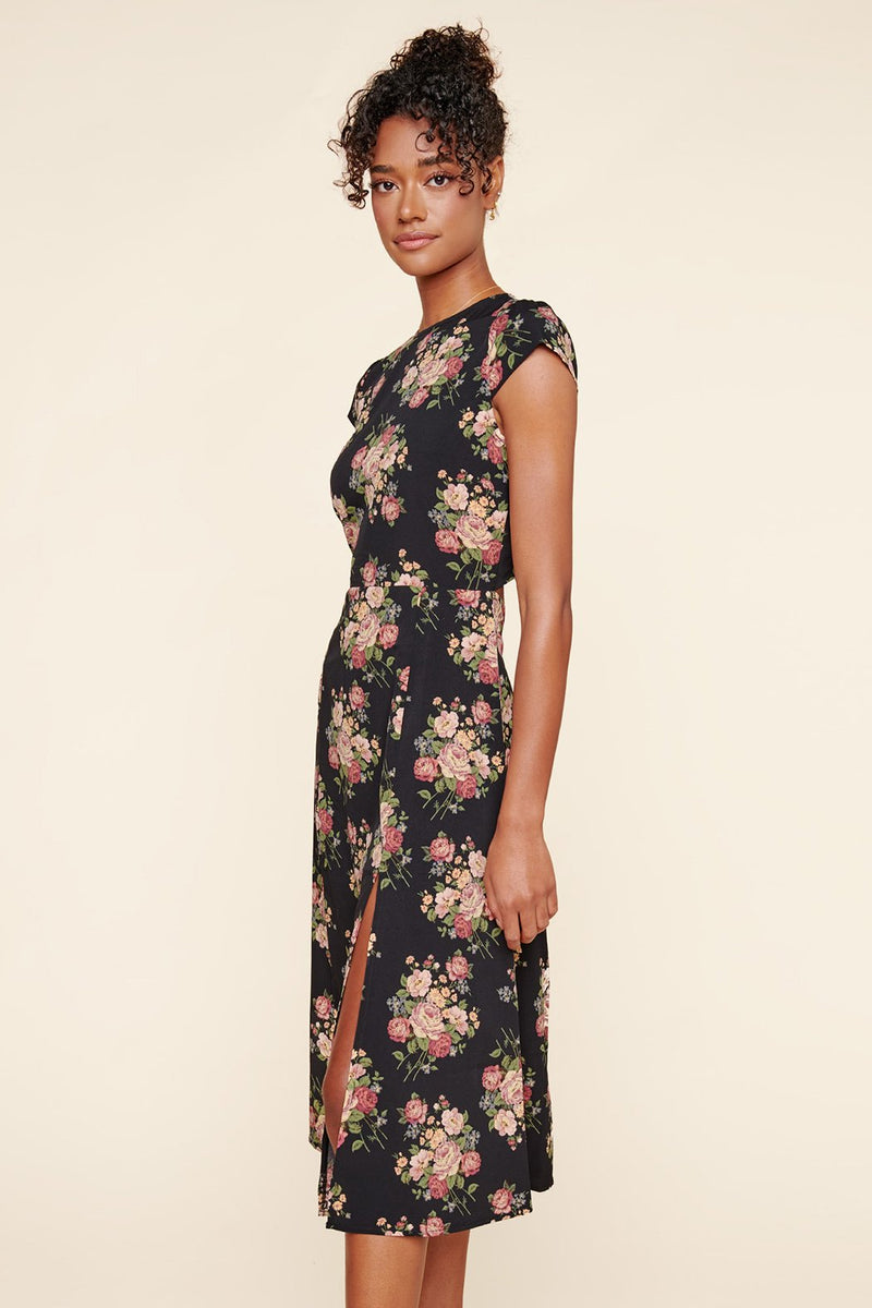 Zafrina Rose Bloom Midi Dress – Sugarlips