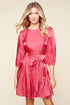 Dream Girl La Rochelle Flared Balloon Sleeve Mini Dress