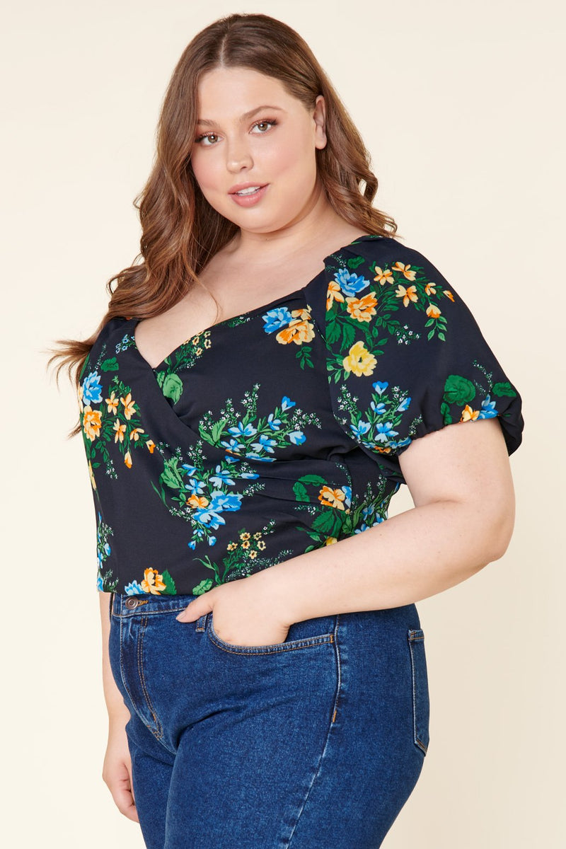 Tularosa DELPHINE CROP TOP IN ANTOINETTA FLORAL outlet XXS