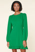 Double Take Ruffle Hem Mini Dress