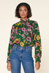 Everly Floral Mock Neck Blouse