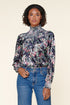 Nori Floral Velvet Smocked Top