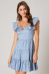 Payton Sweetheart Ruffle Mini Dress