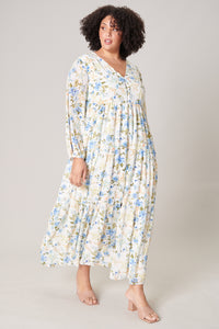 Luz Floral Mabel Maxi Tiered Dress Curve