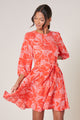 Ginger Floral Balloon Sleeve Derby Dress
