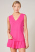 Betty V-Neck Sleeveless Jersey Knit Top