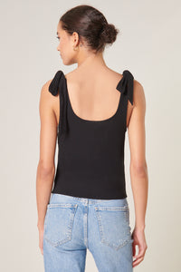Ripley Ribbed Scoop Neck Cropped Tank Top